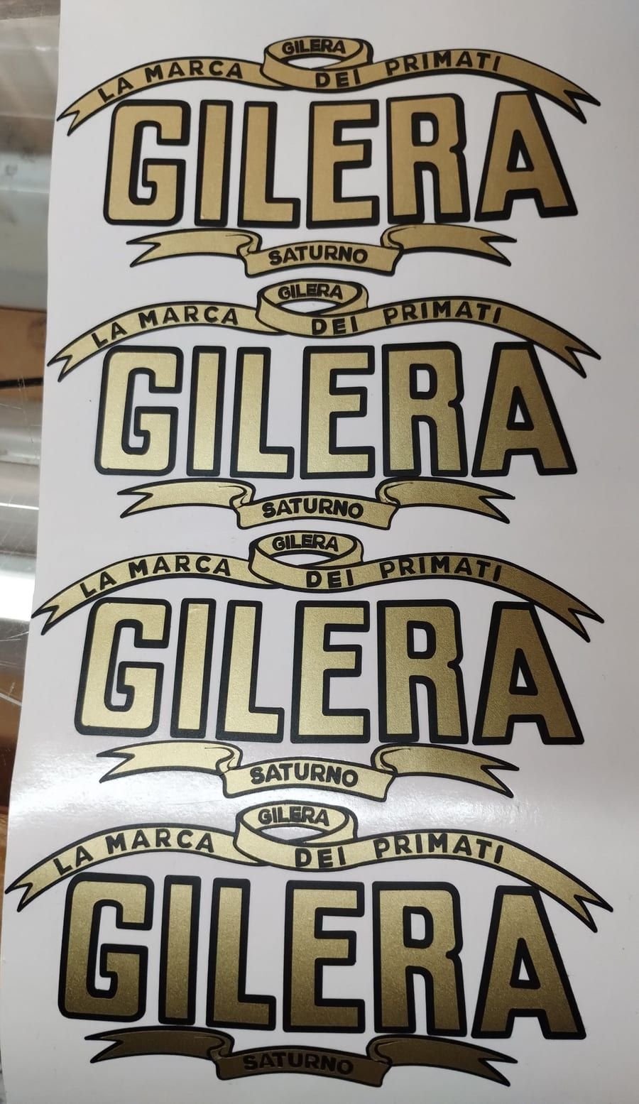 Calcos de vinilo Gilera para moto