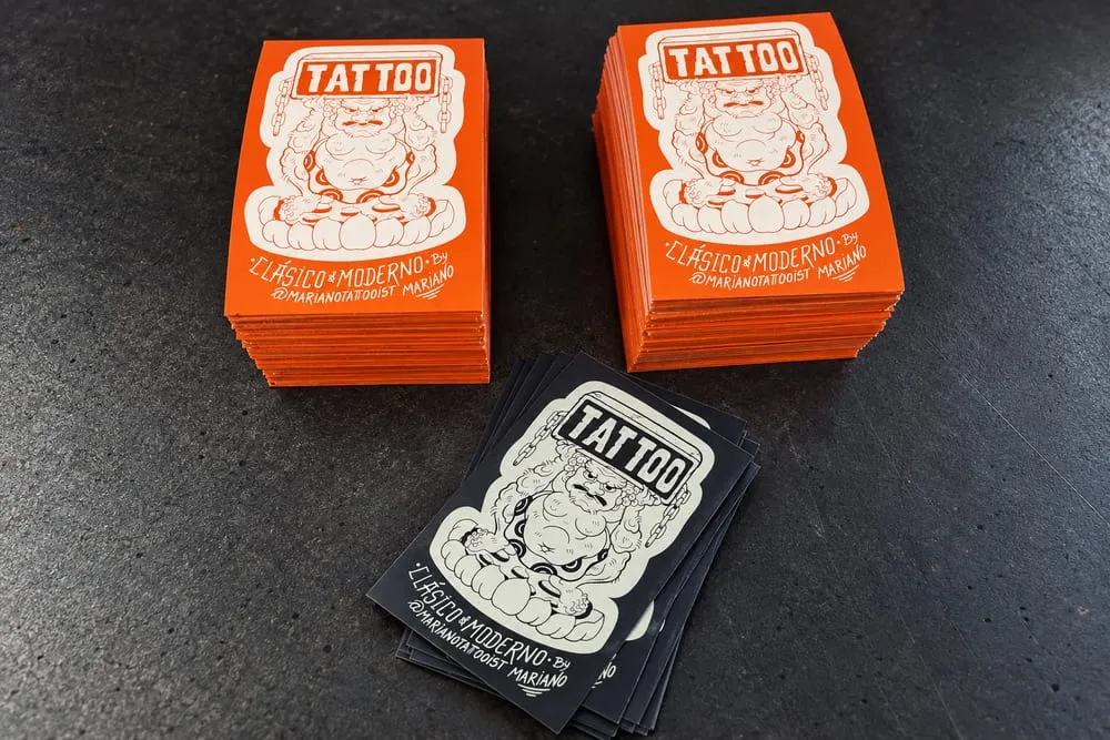 Tarjetas impresas en serigrafía